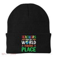 Teachers Make The World A Better Place Beanie thumb 0