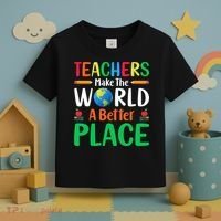 Teachers Make The World A Better Place Toddler T-Shirt thumb 3