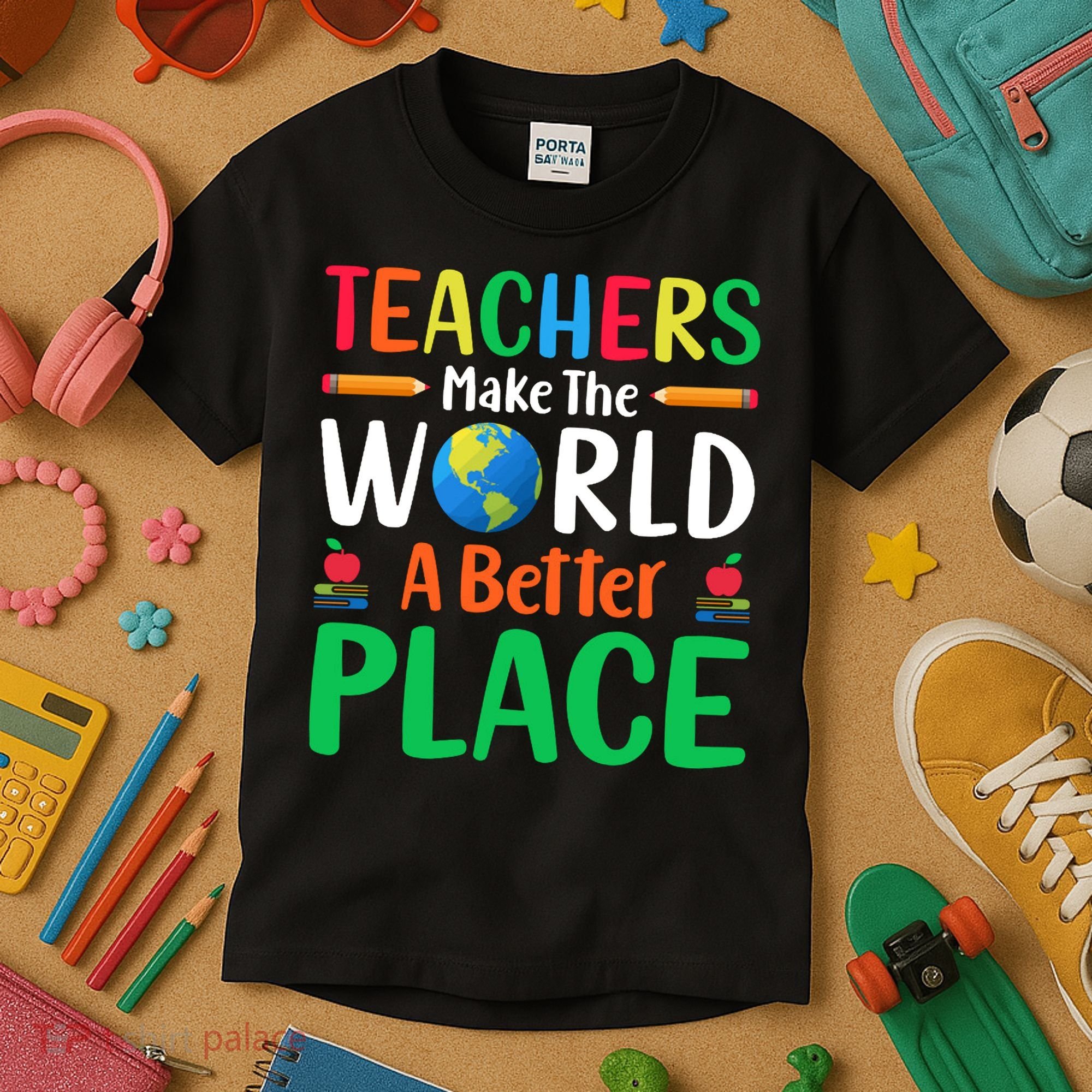 Teachers Make The World A Better Place Kids T-Shirt