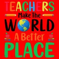 Teachers Make The World A Better Place Santa Hat thumb 1