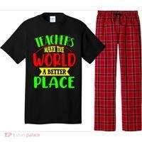 Teachers Make The World A Better Place Pajama Set thumb 0