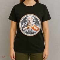 The Morrigan Triple Goddess Tarot Card Gothic Pagan Witch T-Shirt thumb 4