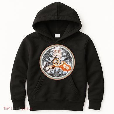 The Morrigan Triple Goddess Tarot Card Gothic Pagan Witch Kids Hoodie