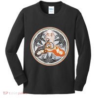 The Morrigan Triple Goddess Tarot Card Gothic Pagan Witch Kids Long Sleeve Shirt thumb 0
