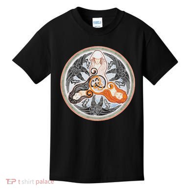 The Morrigan Triple Goddess Tarot Card Gothic Pagan Witch Kids T-Shirt
