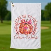 Take Me To The Pumpkin Patch Golf Towel thumb 1