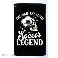 The Man The Myth The Soccer Legend Golf Towel thumb 0
