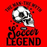 The Man The Myth The Soccer Legend Santa Hat thumb 1