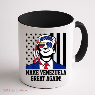 Trump Make Venezuela Great Again Flag Coffee Mug back