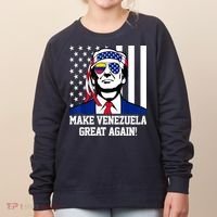 Trump Make Venezuela Great Again Flag Women's Sweatshirt thumb 0