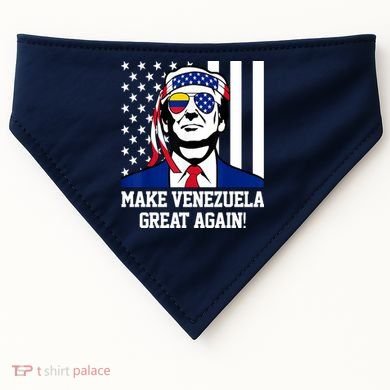 Trump Make Venezuela Great Again Flag USA-Made Doggie Bandana