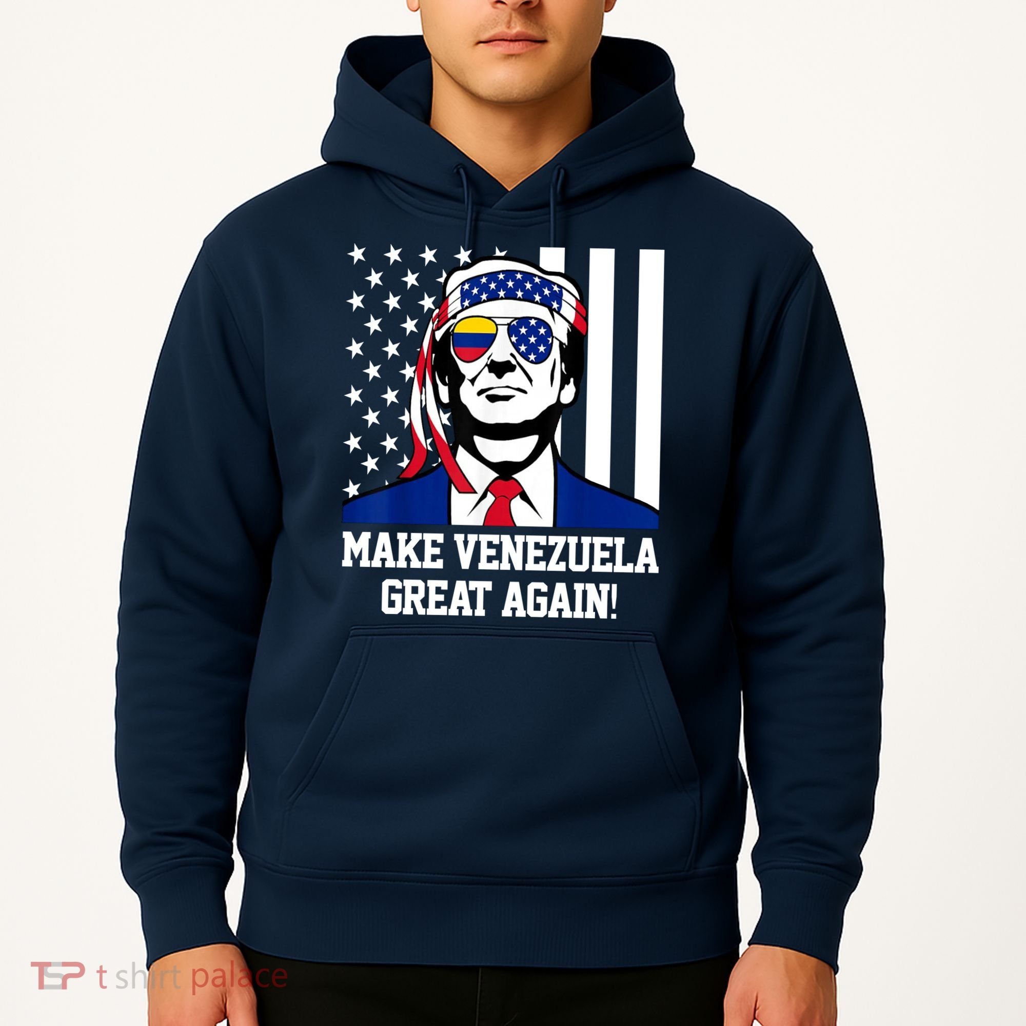 Trump Make Venezuela Great Again Flag Hoodie