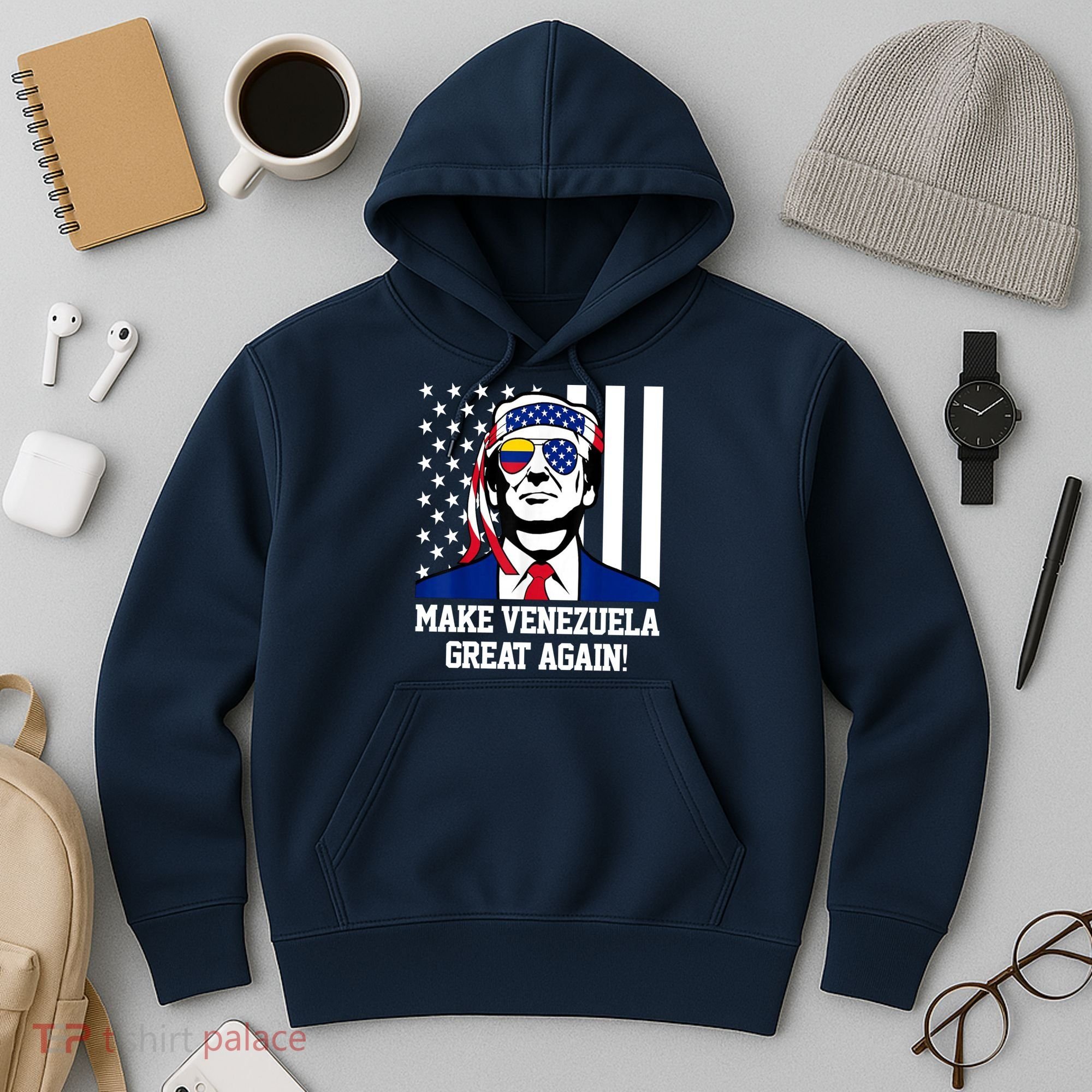 Trump Make Venezuela Great Again Flag Hoodie