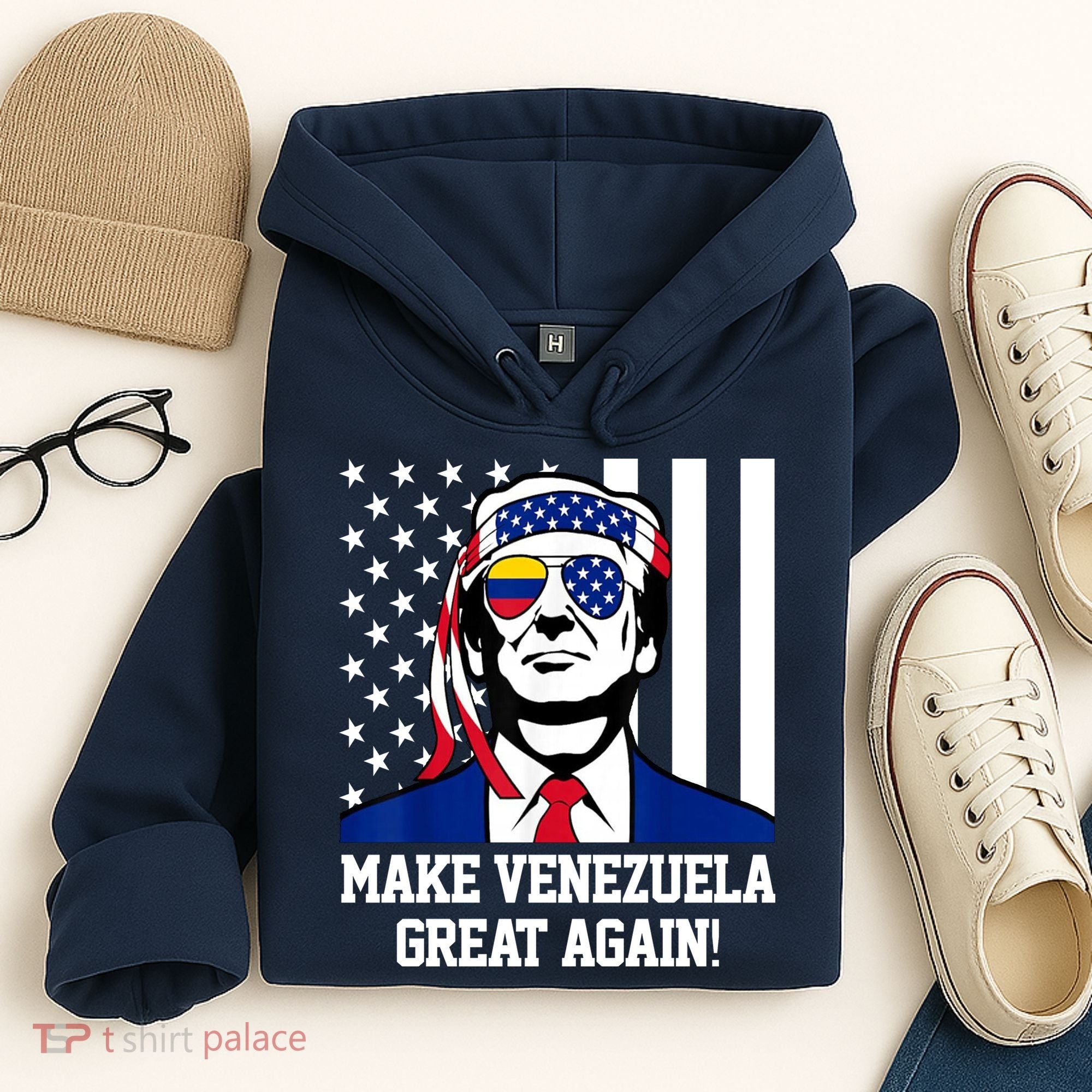 Trump Make Venezuela Great Again Flag Hoodie