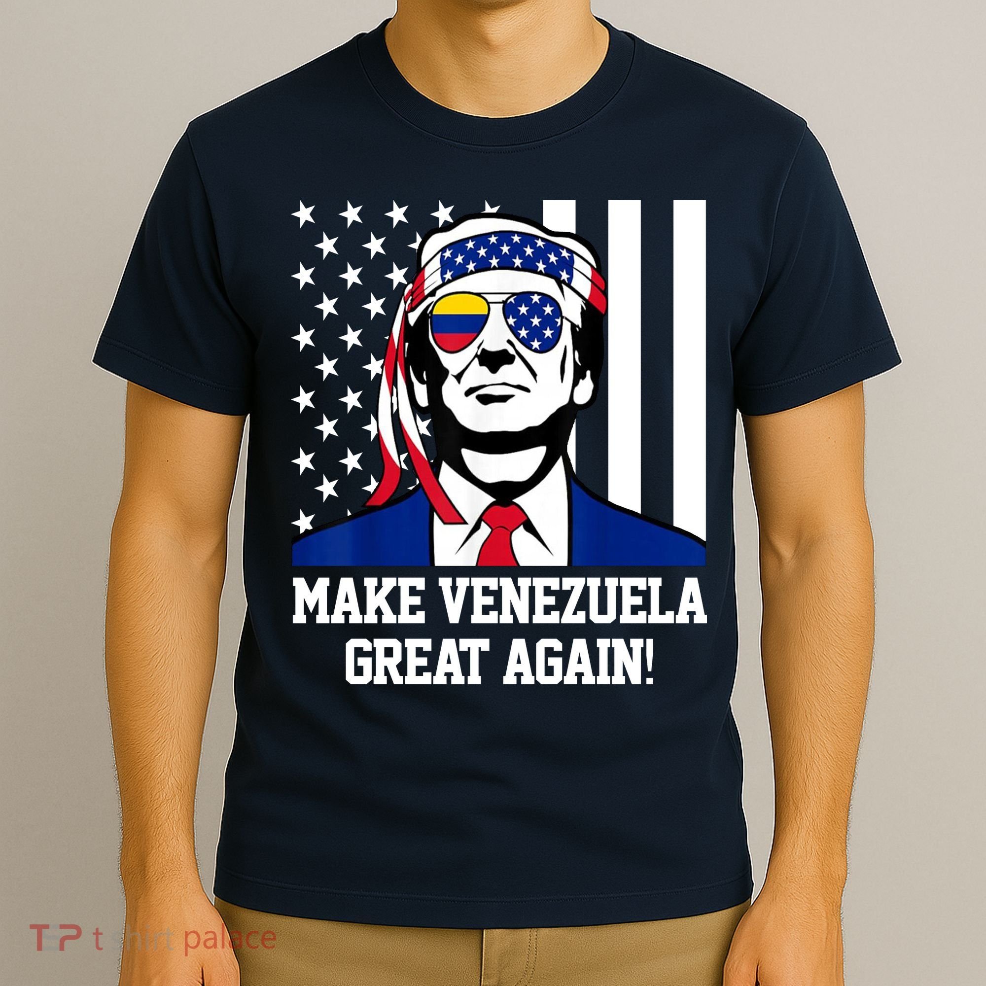 Trump Make Venezuela Great Again Flag T-Shirt
