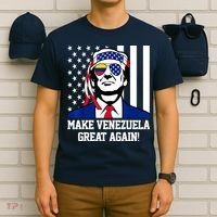 Trump Make Venezuela Great Again Flag T-Shirt thumb 6