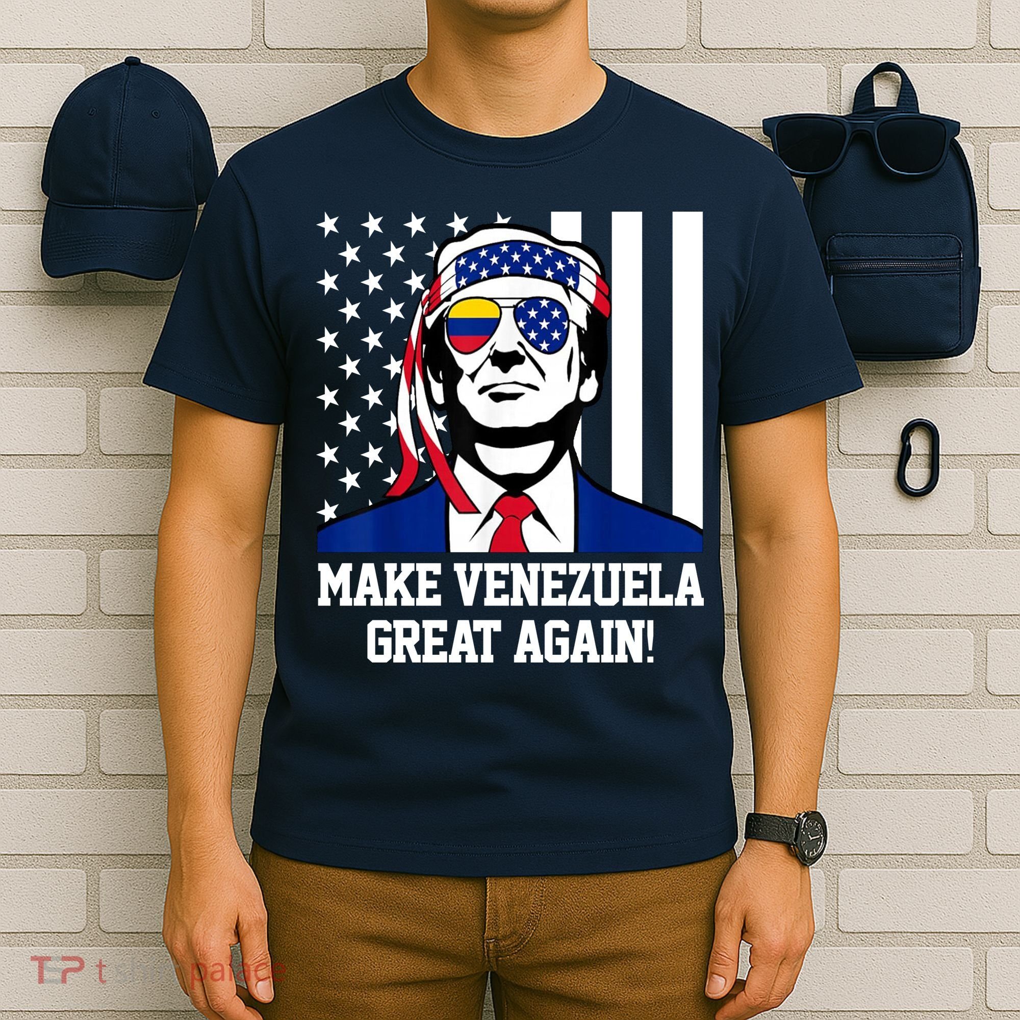 Trump Make Venezuela Great Again Flag T-Shirt