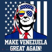 Trump Make Venezuela Great Again Flag Women's Hoodie thumb 2