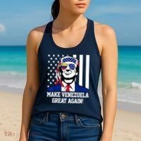 Trump Make Venezuela Great Again Flag Women's Tank Top thumb 2