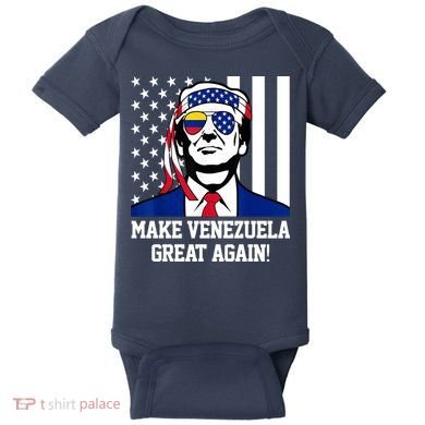Trump Make Venezuela Great Again Flag Baby Bodysuit