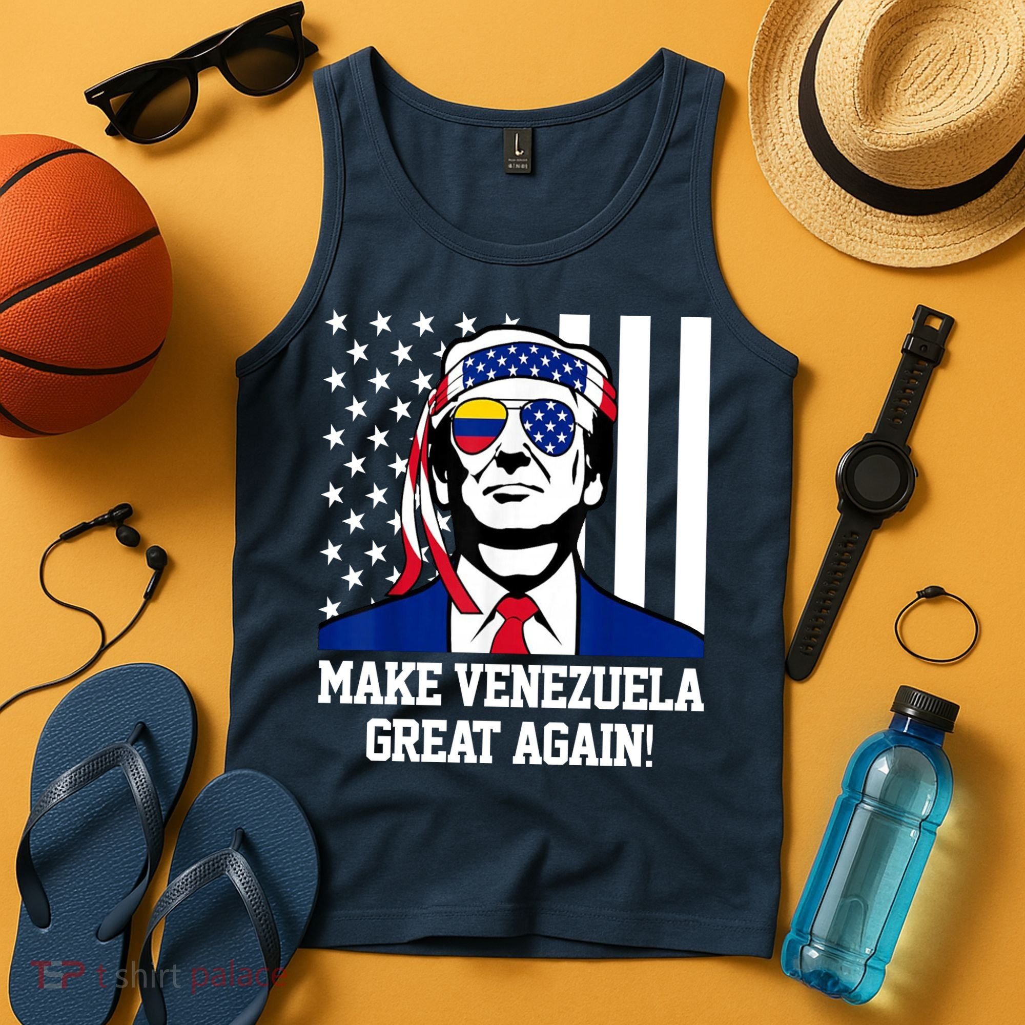 Trump Make Venezuela Great Again Flag Tank Top