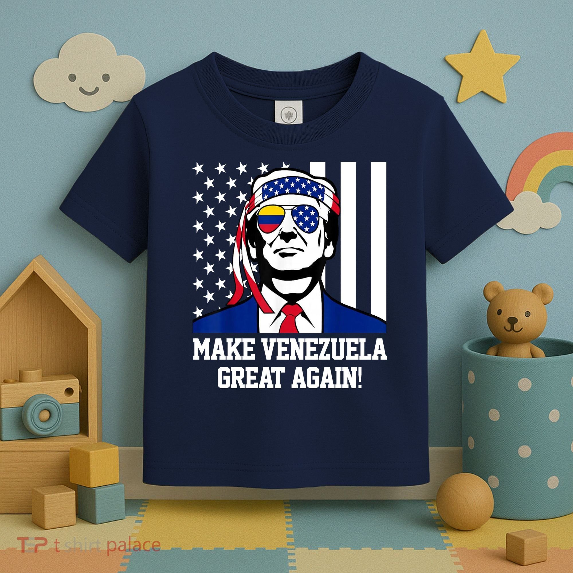 Trump Make Venezuela Great Again Flag Toddler T-Shirt