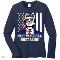 Trump Make Venezuela Great Again Flag Women's Long Sleeve Shirt thumb 0