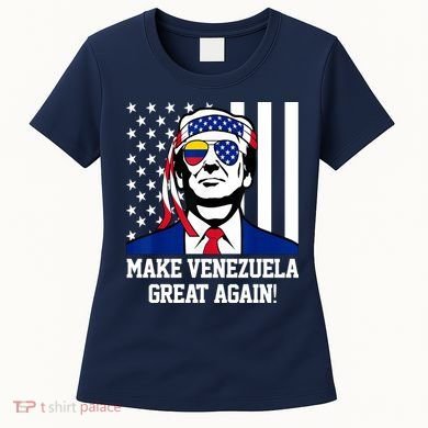 Trump Make Venezuela Great Again Flag Women's T-Shirt