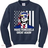 Trump Make Venezuela Great Again Flag Kids Sweatshirt thumb 0