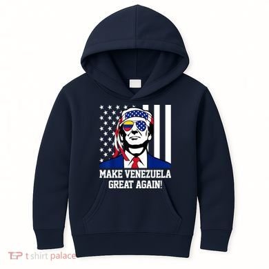 Trump Make Venezuela Great Again Flag Kids Hoodie