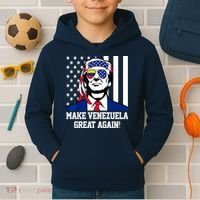 Trump Make Venezuela Great Again Flag Kids Hoodie thumb 2