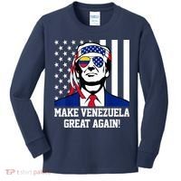 Trump Make Venezuela Great Again Flag Kids Long Sleeve Shirt thumb 0