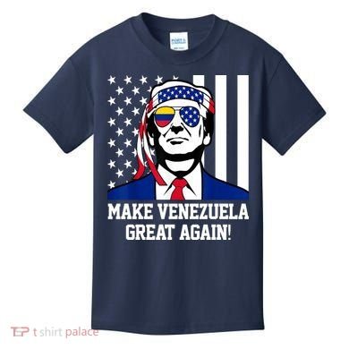 Trump Make Venezuela Great Again Flag Kids T-Shirt