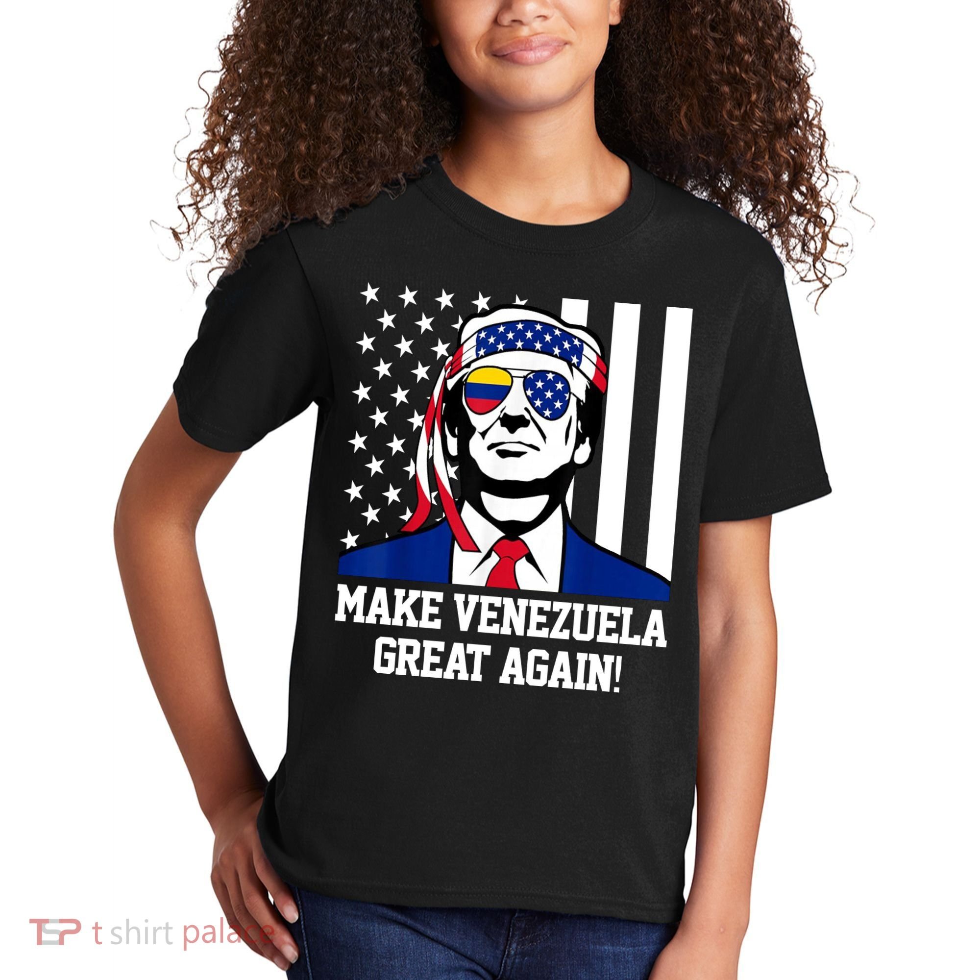 Trump Make Venezuela Great Again Flag Kids T-Shirt