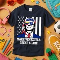 Trump Make Venezuela Great Again Flag Kids T-Shirt thumb 3