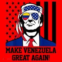 Trump Make Venezuela Great Again Flag Santa Hat thumb 1