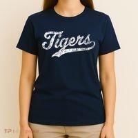 Tigers Mascot Vintage Sports Name T-Shirt thumb 4