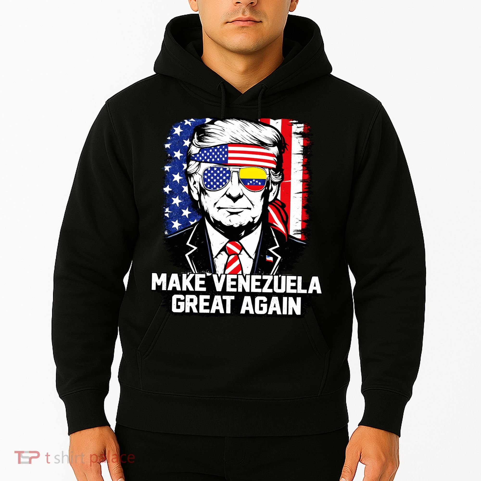 Trump Make Venezuela Great Again Flag Hoodie