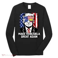 Trump Make Venezuela Great Again Flag Long Sleeve Shirt thumb 0
