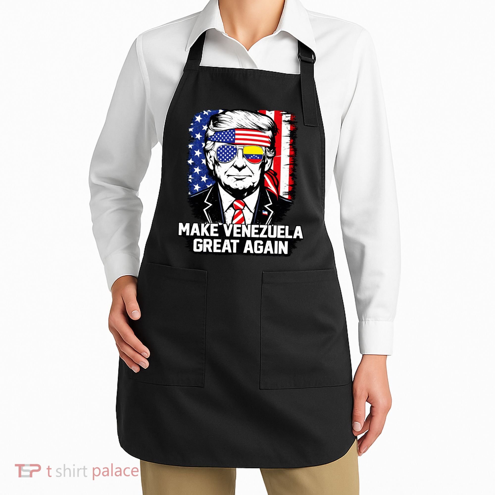 Trump Make Venezuela Great Again Flag Apron