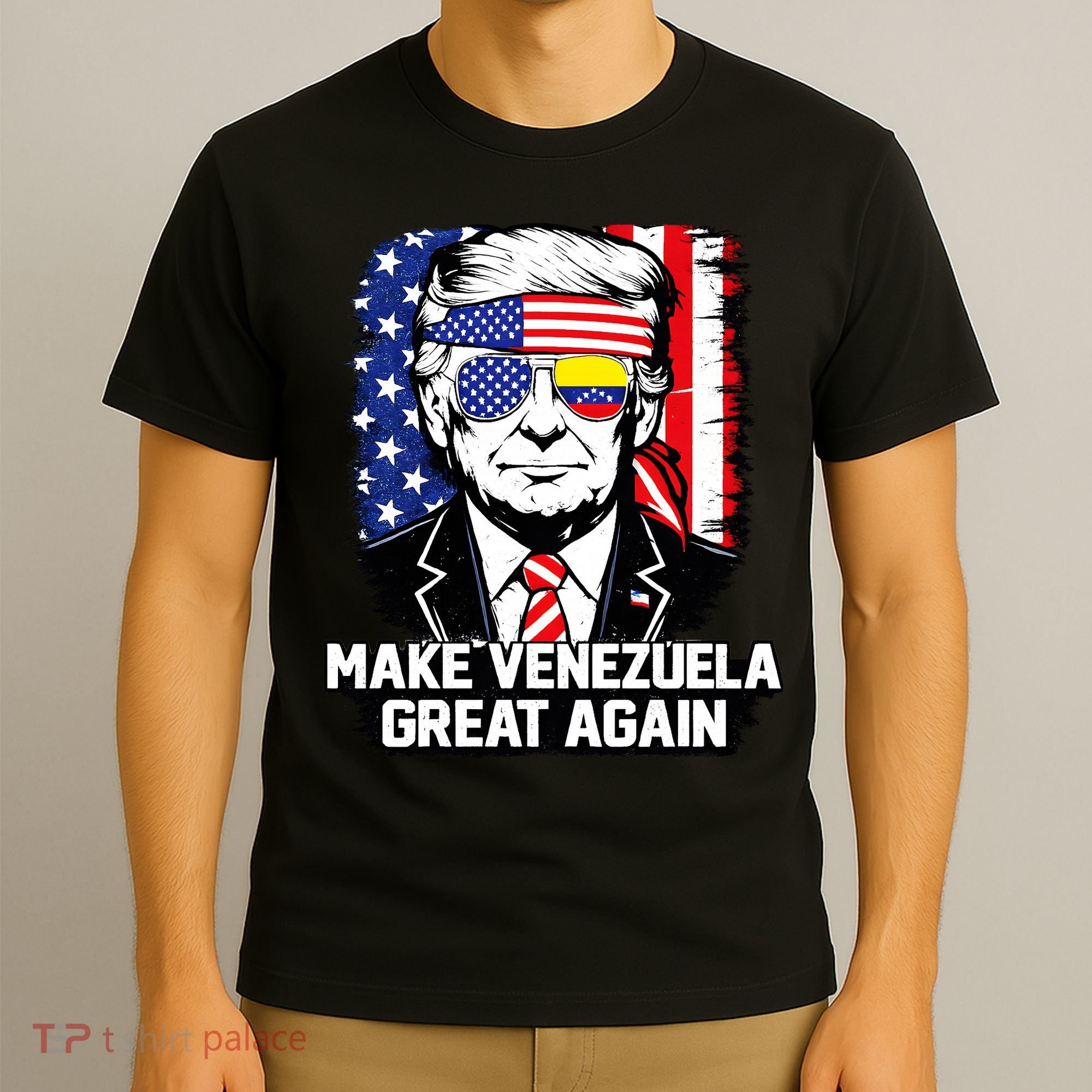 Trump Make Venezuela Great Again Flag T-Shirt