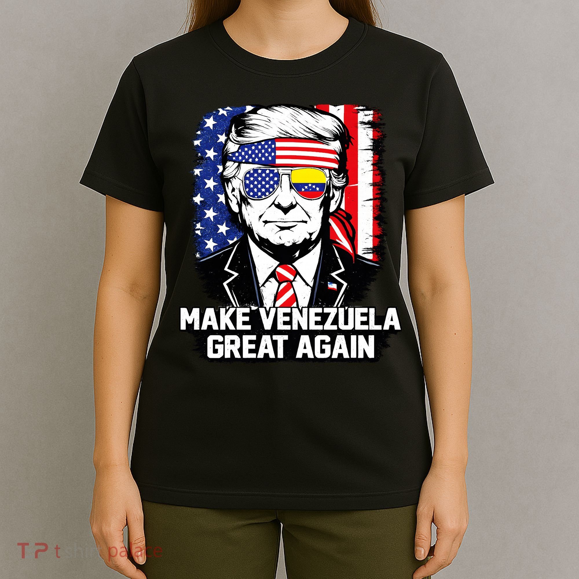 Trump Make Venezuela Great Again Flag T-Shirt