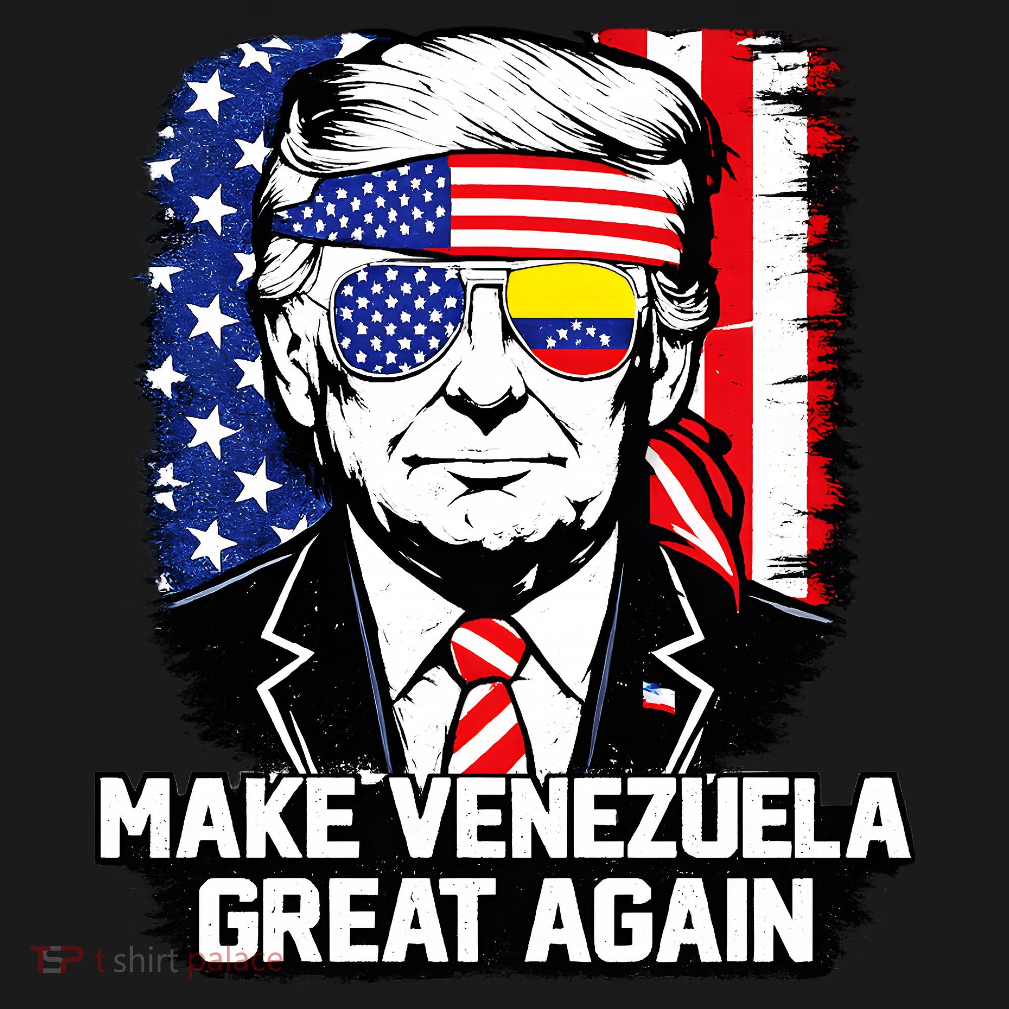 Trump Make Venezuela Great Again Flag T-Shirt