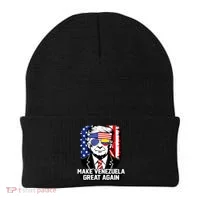 Trump Make Venezuela Great Again Flag Beanie thumb 0