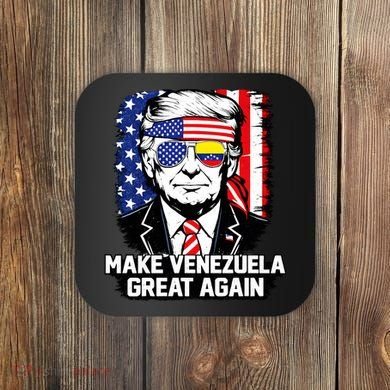 Trump Make Venezuela Great Again Flag Coaster