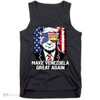Trump Make Venezuela Great Again Flag Tank Top thumb 0