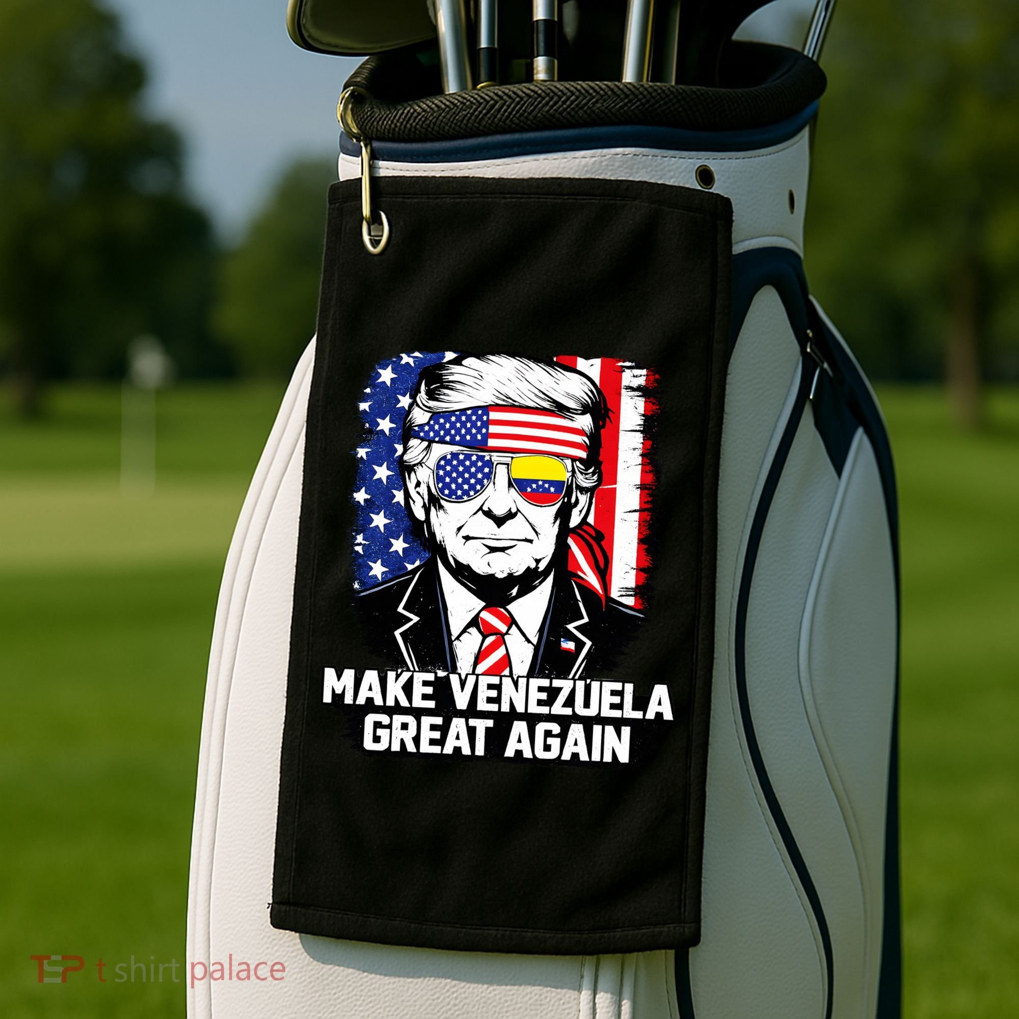 Trump Make Venezuela Great Again Flag Golf Towel