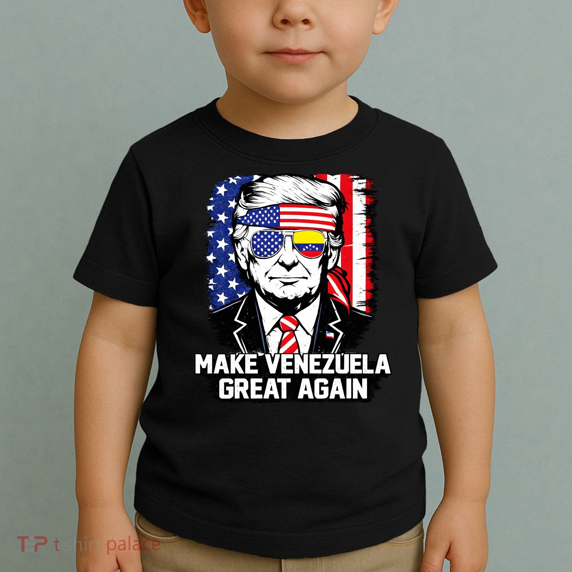 Trump Make Venezuela Great Again Flag Toddler T-Shirt