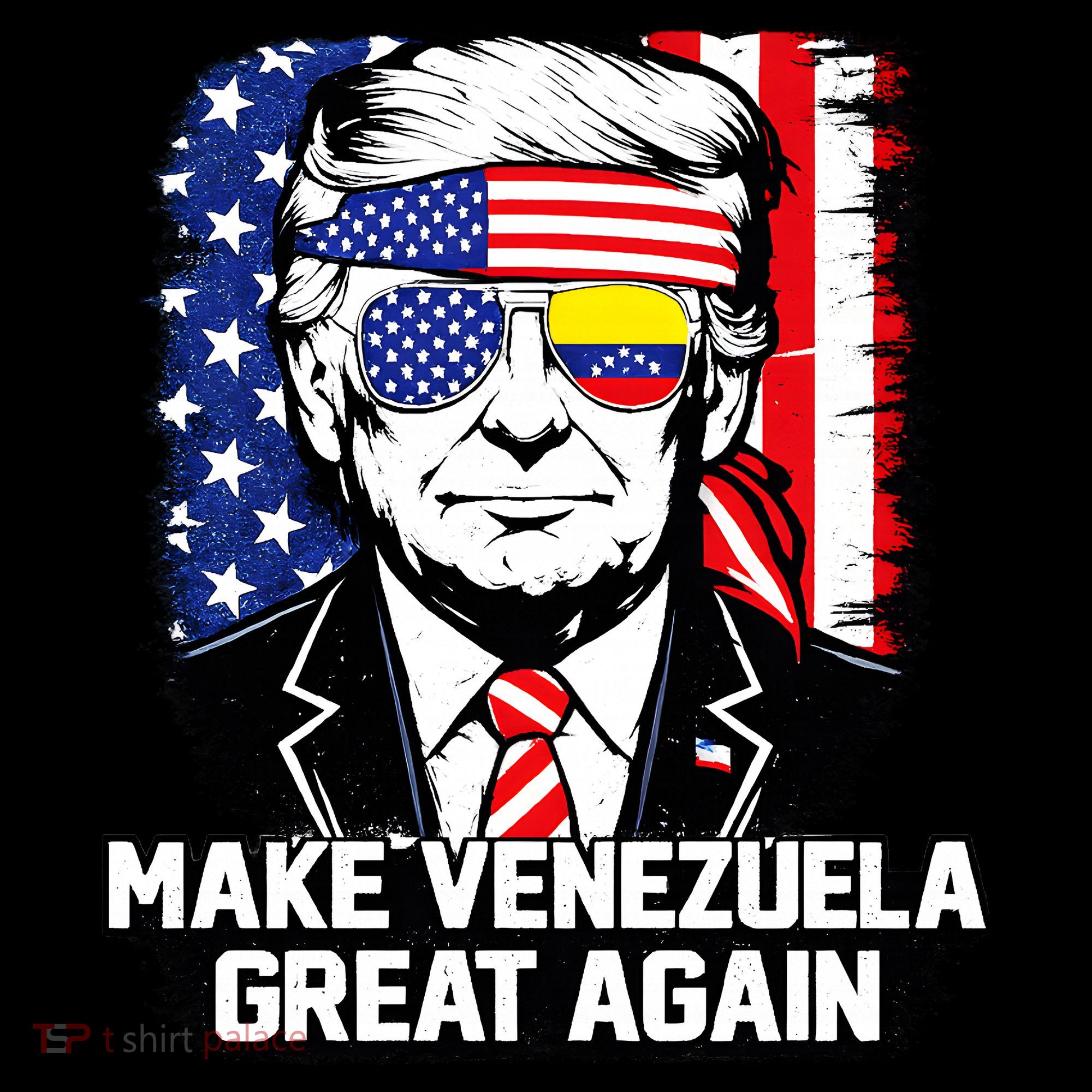Trump Make Venezuela Great Again Flag Women's Long Sleeve Shirt