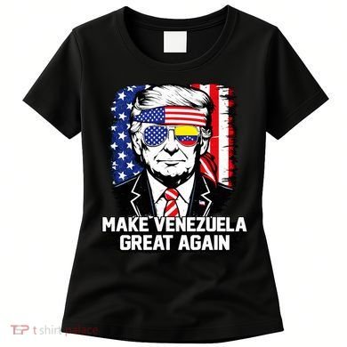Trump Make Venezuela Great Again Flag Women's T-Shirt
